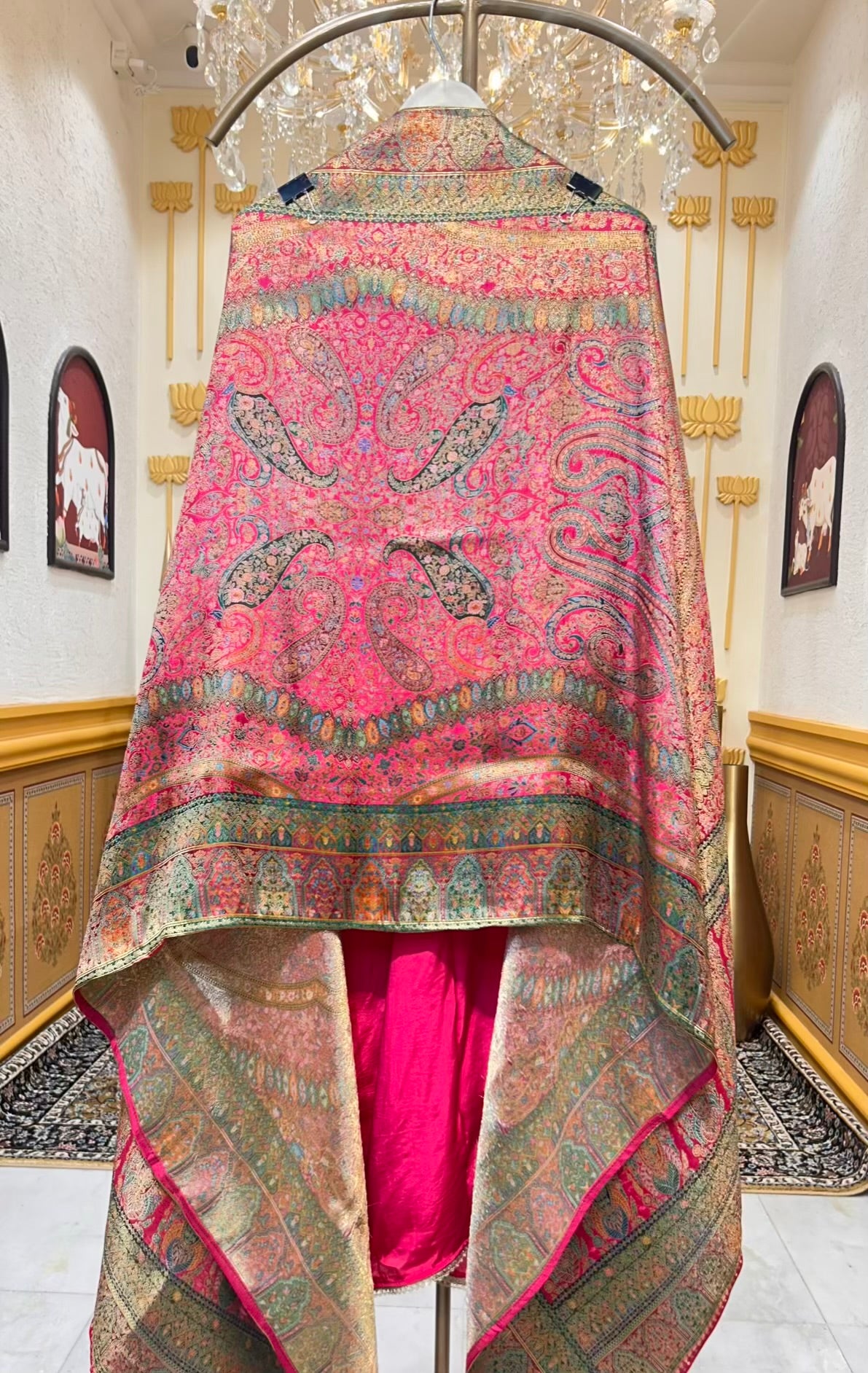Sahira Silk Noor Suit (Magenta)