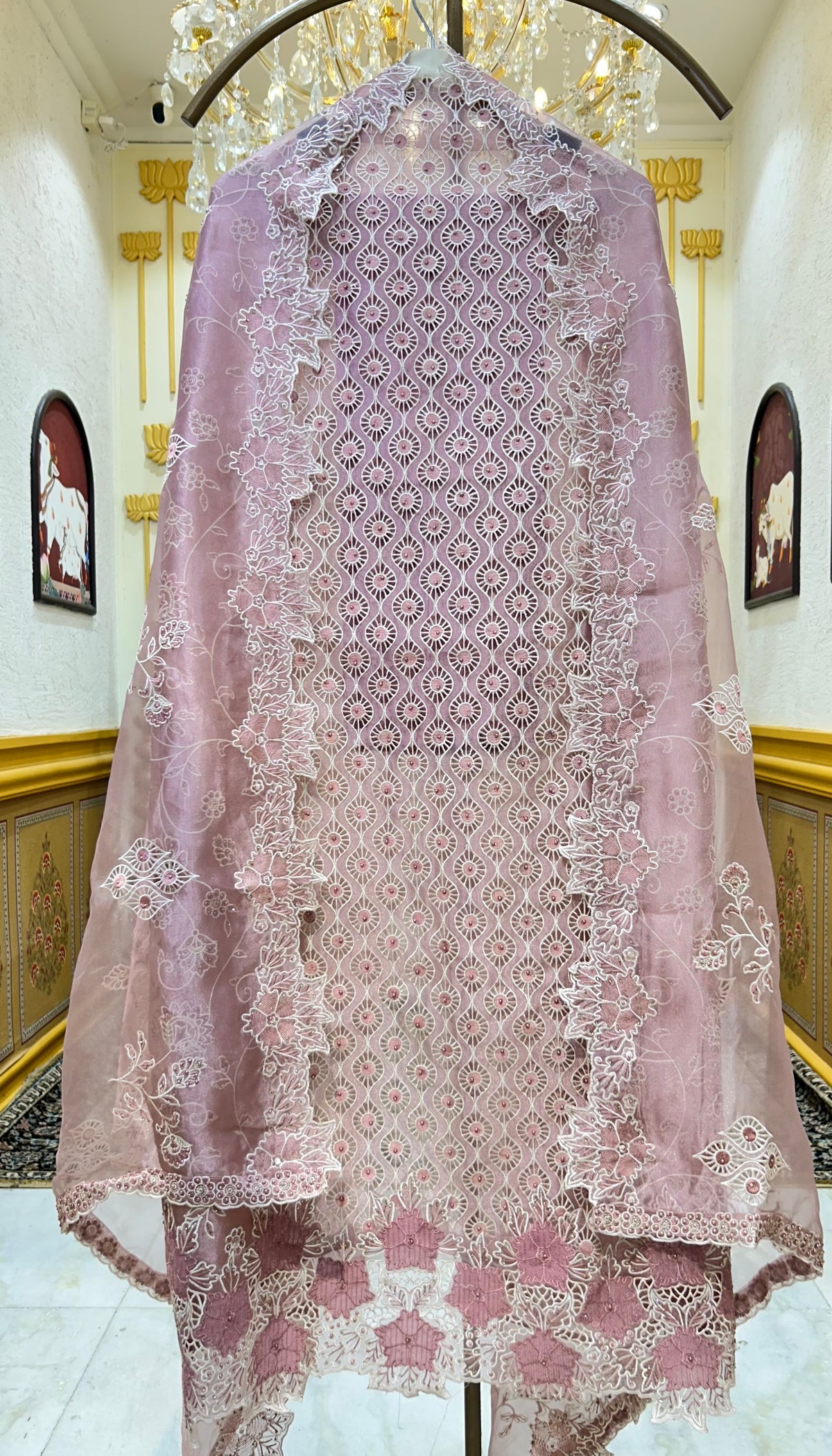 Aabheera Appliqué Suit