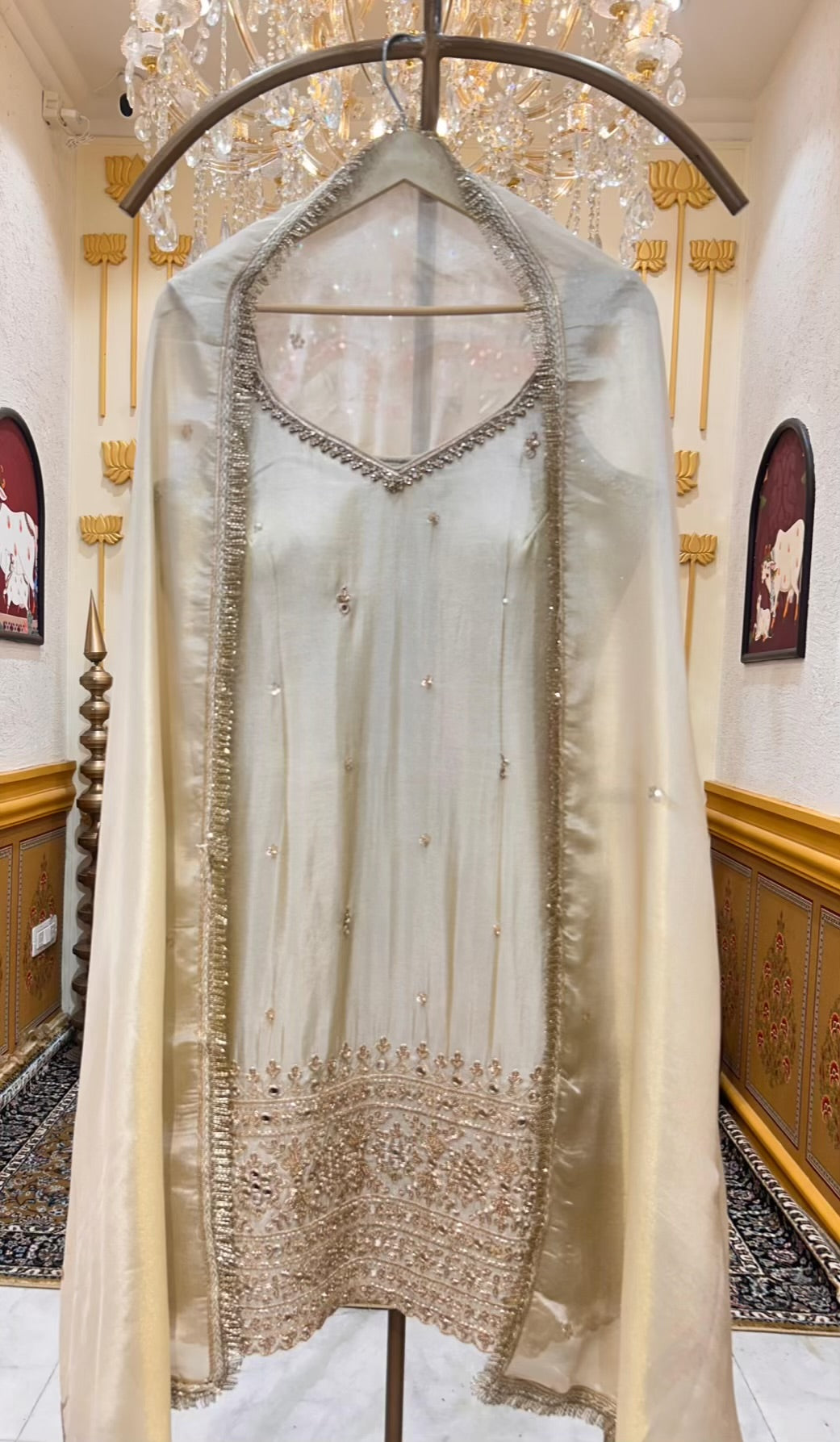 Eira Embroidered Gharara Set