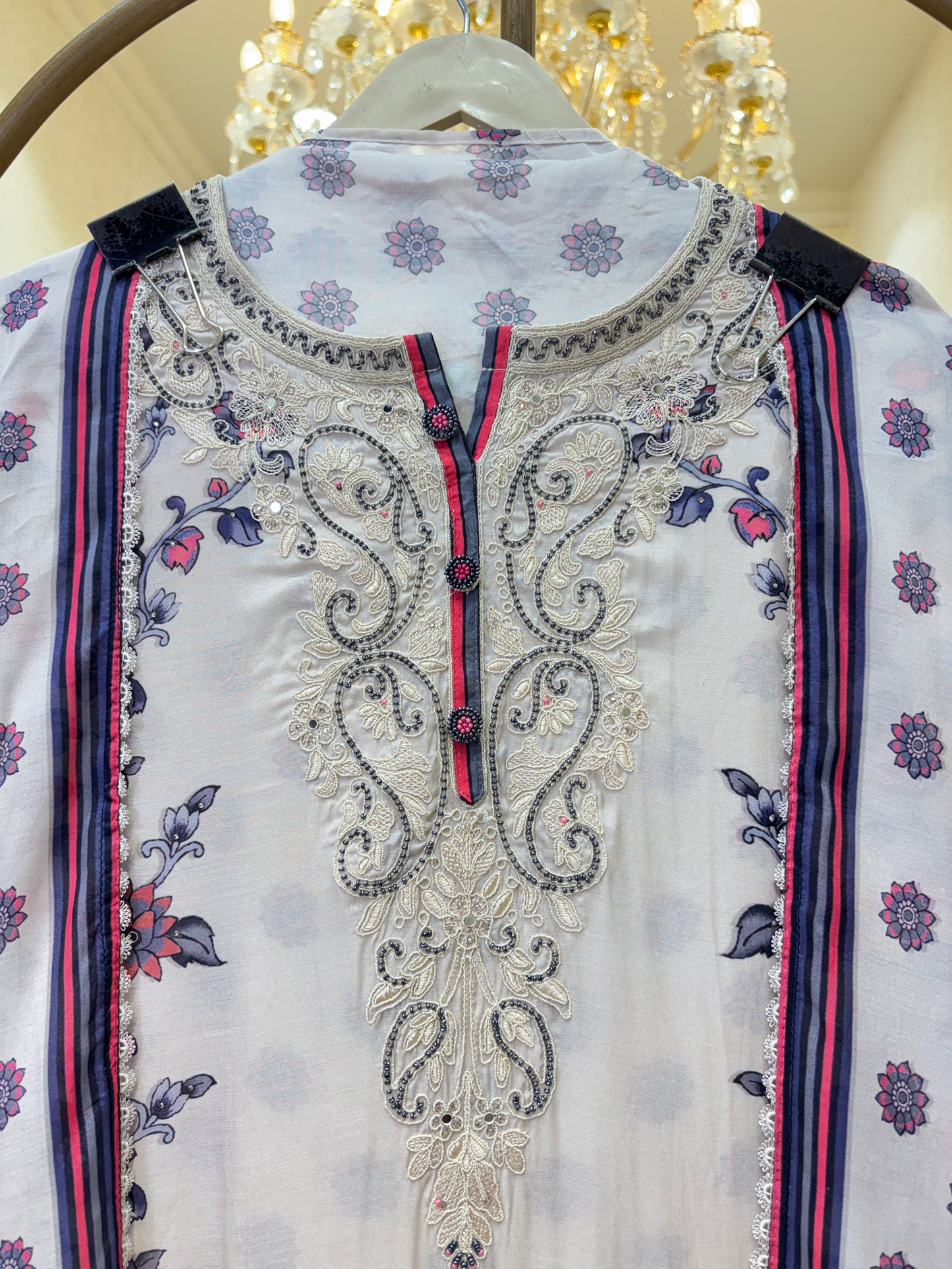 Pearl Mirage Printed Suit
