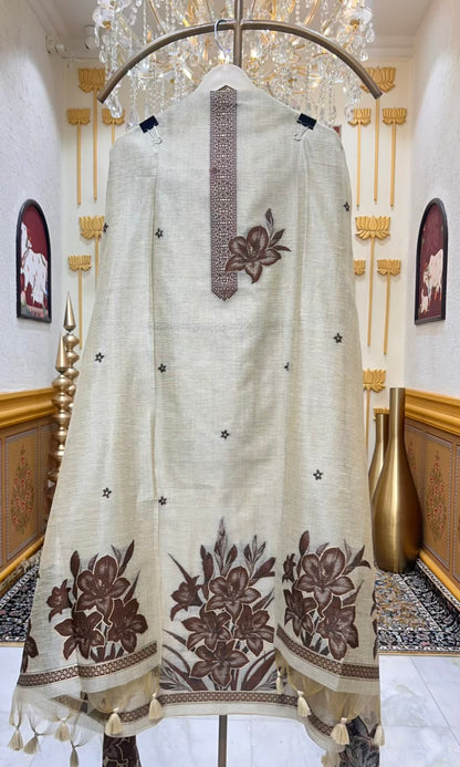 Ishvani Linen Suit (Beige)