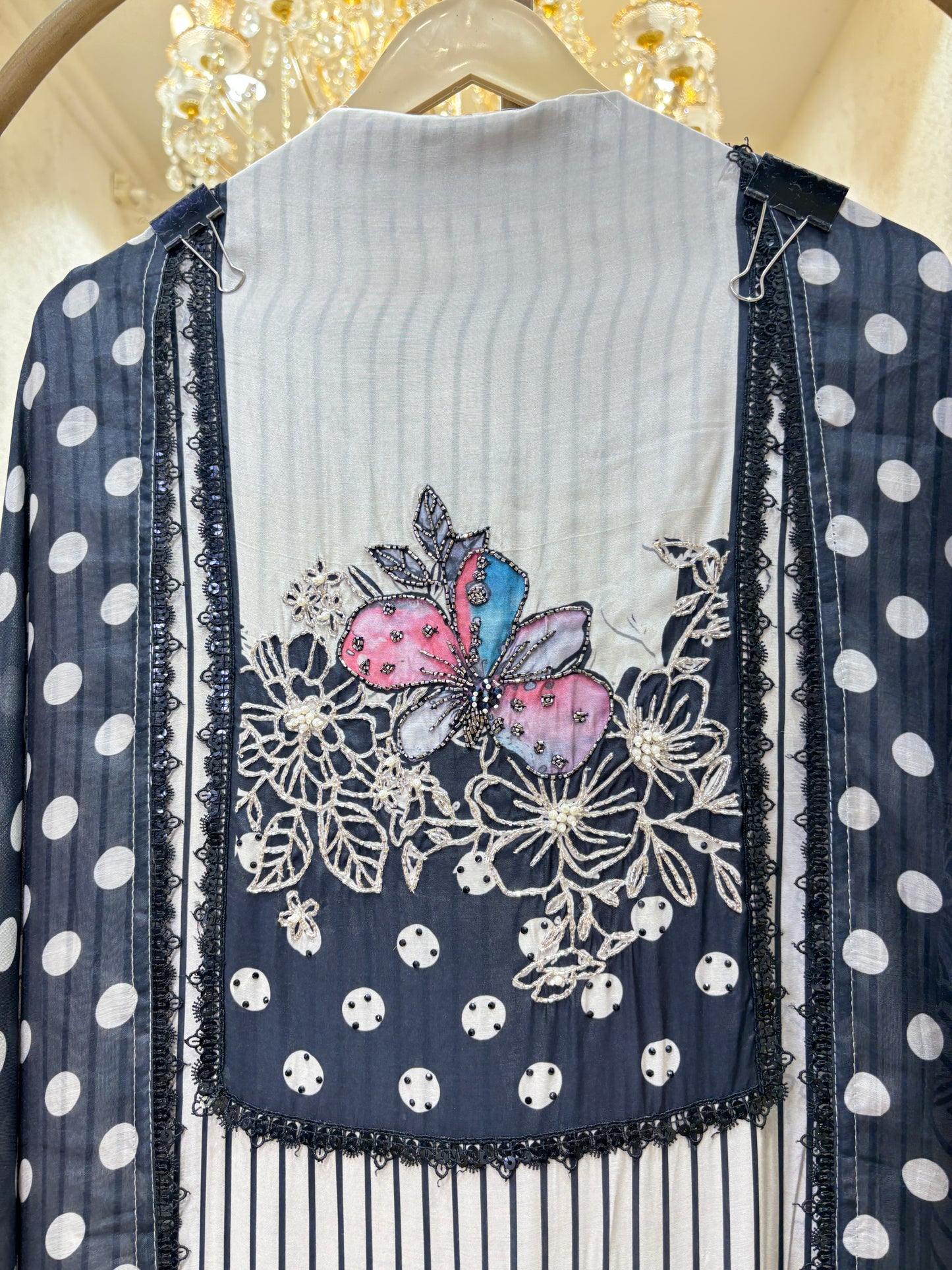 Pearl Aabroo Muslin Suit