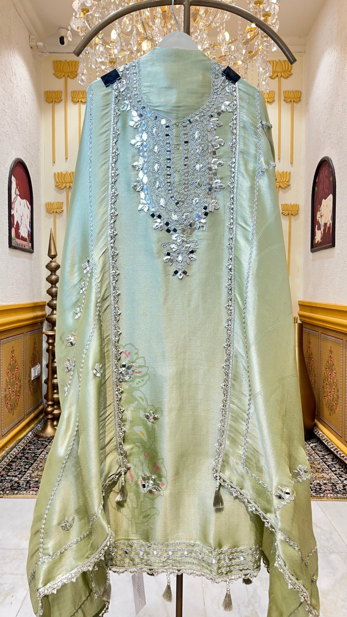 Itrza Brocade Silk Suit