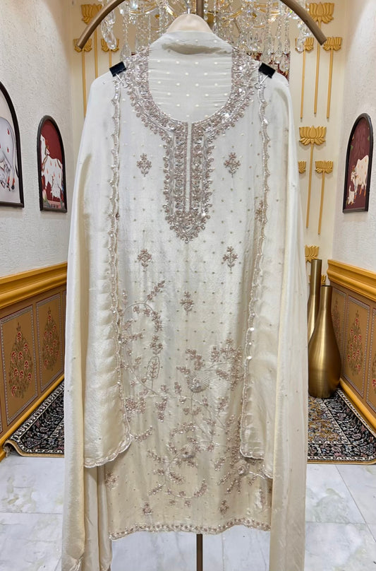 Zehraani Ivory Glow Suit