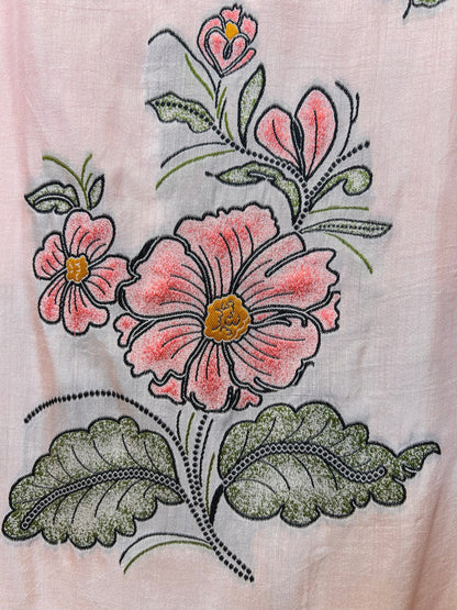 Karwaan Muslin Suit (Pink)