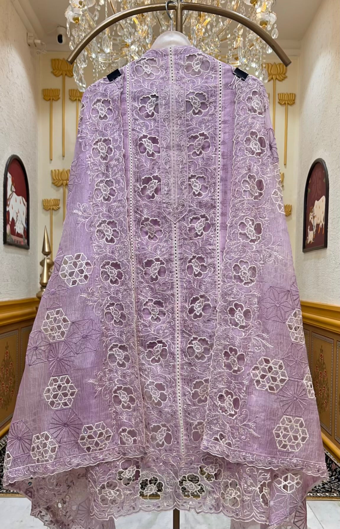 Pearlira Chiffon Suit (Lavender)