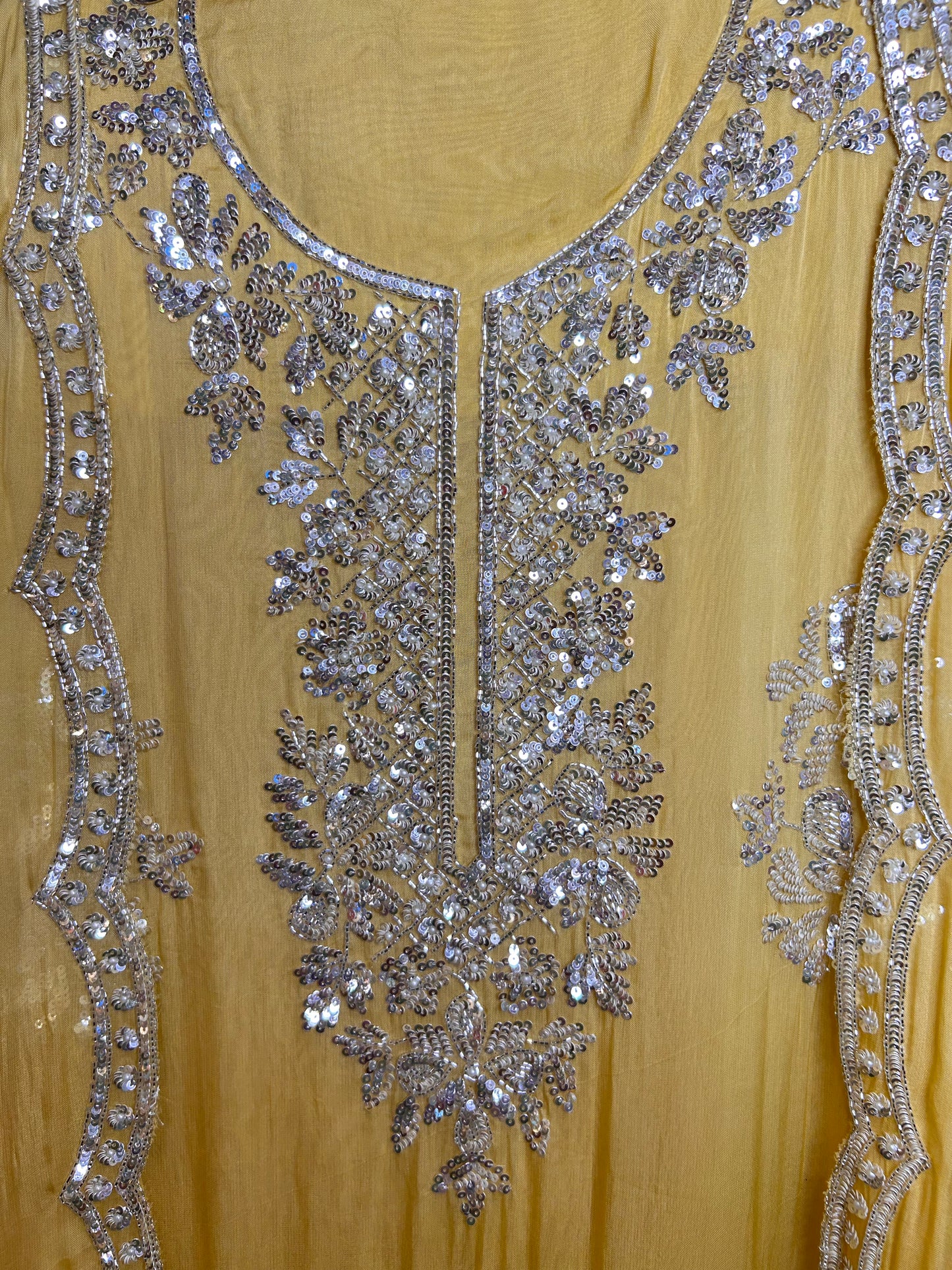 Zeba Organza Suit (Yellow)