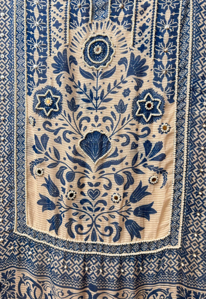Amoli Mul Cotton Suit (Blue)