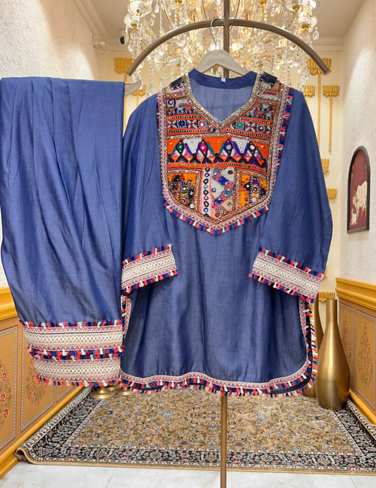 Reyra Sheesha Denim Set