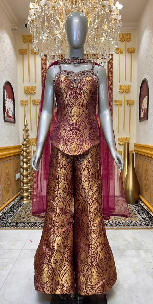 Zehra Taj Kalidar Sharara Set