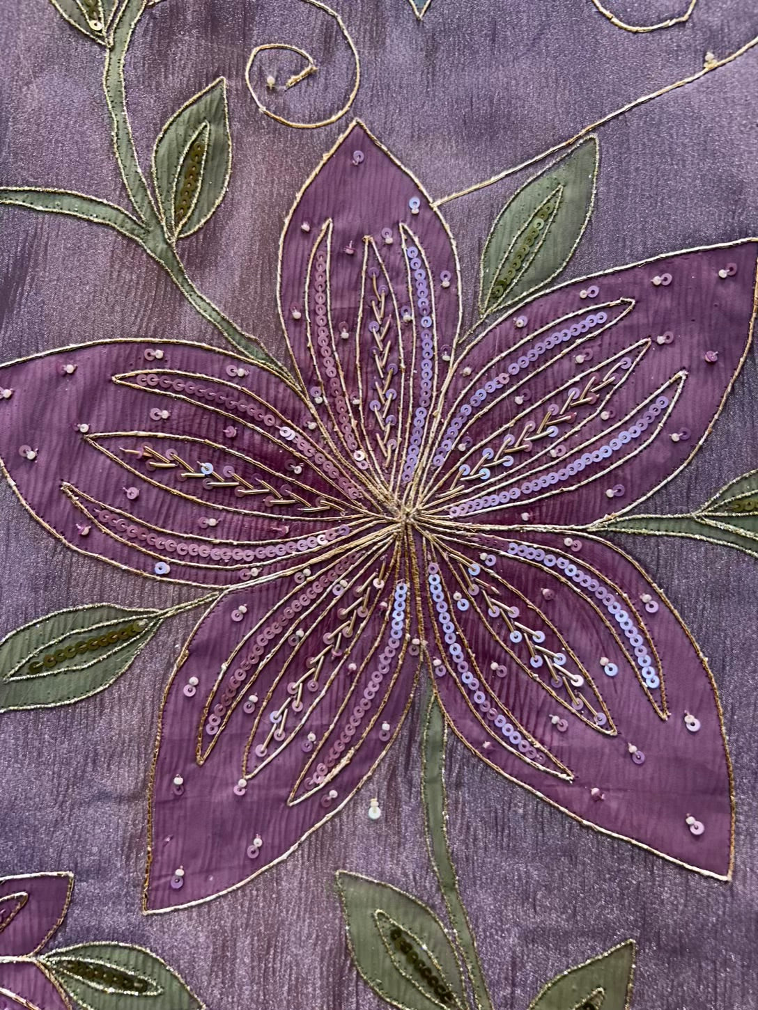 Sarvika Gota Jhalar Suit (Lavender)