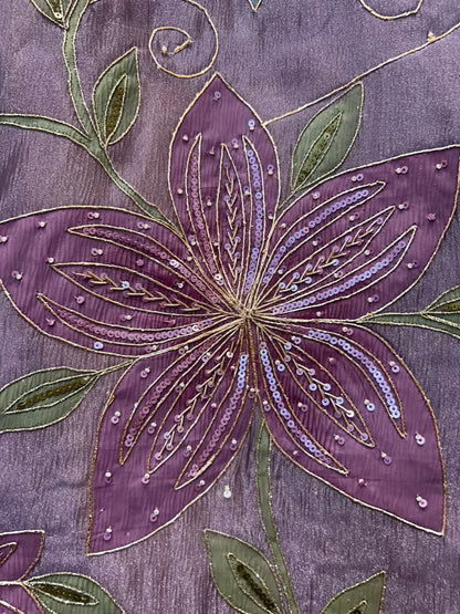 Sarvika Gota Jhalar Suit (Lavender)