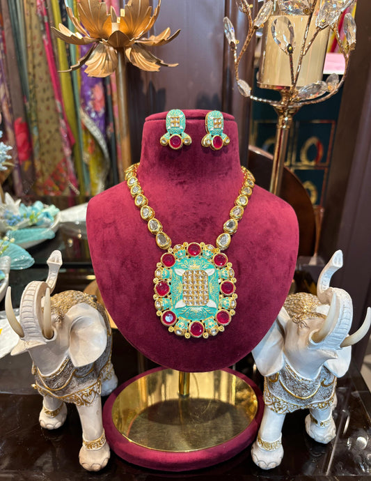 Maharani Vilas Set (Sea Green)