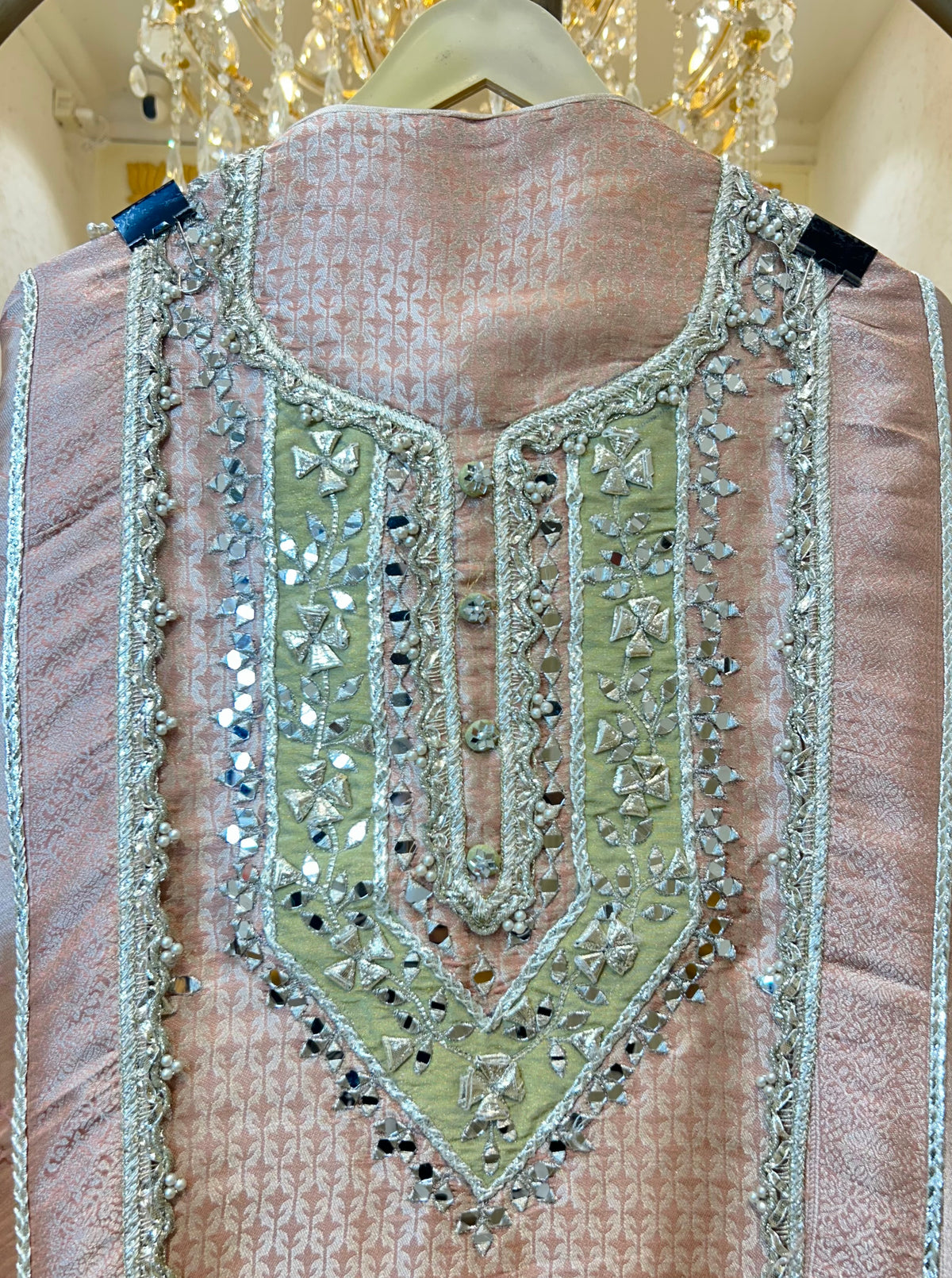 Saanjh Brocade Silk Suit