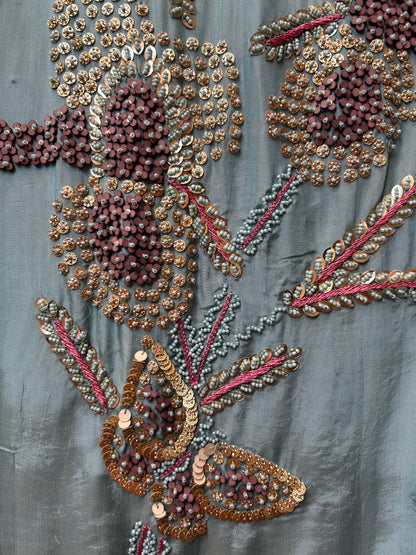 Ishqiya Organza Suit (Blue)