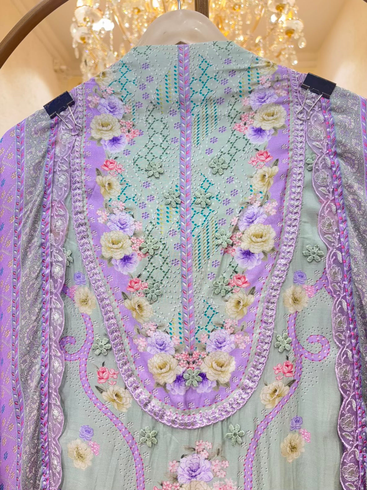 Sia Lace Muslin Suit