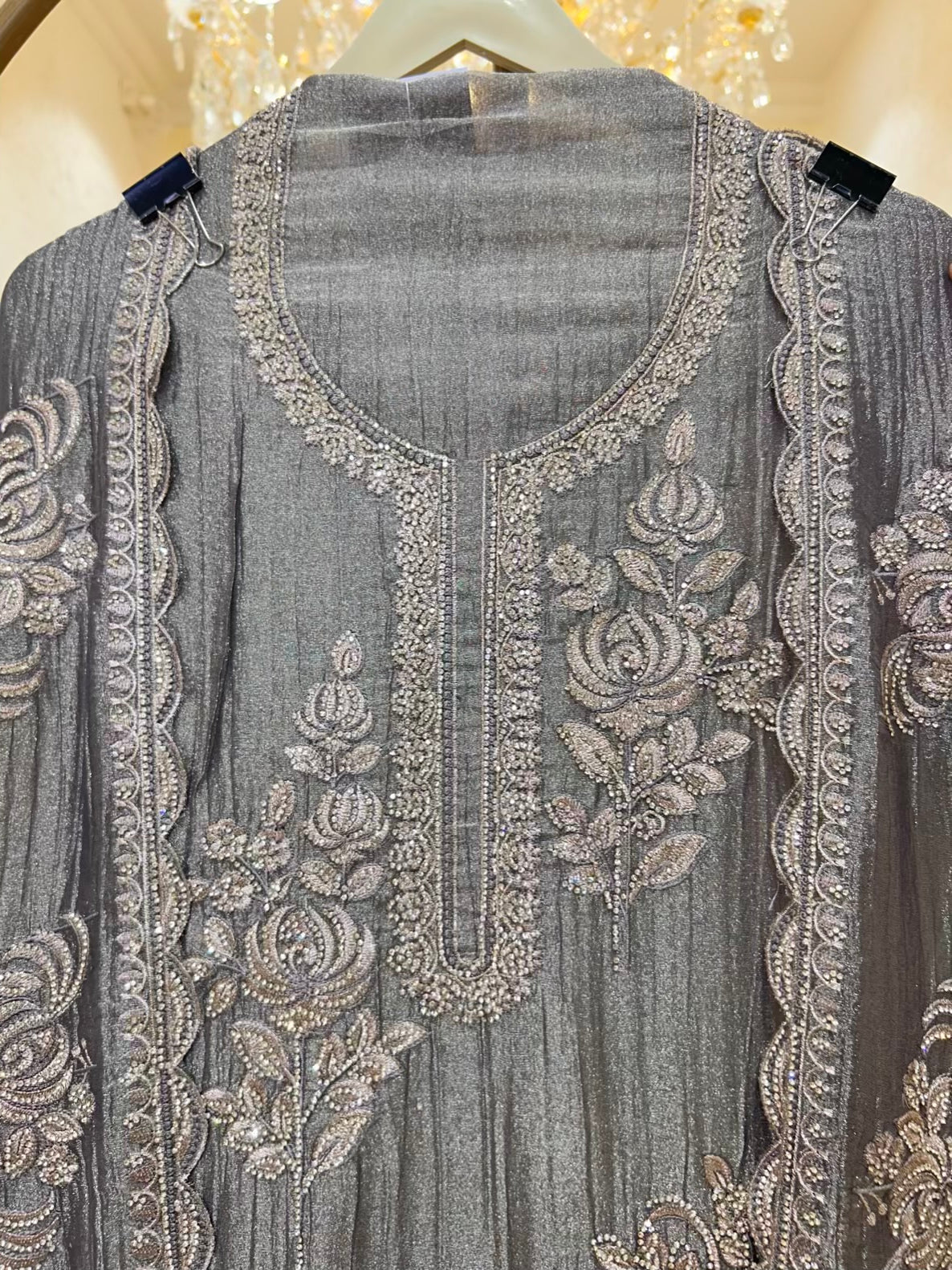 Zivara Crystal Élan Suit (Dark Grey)