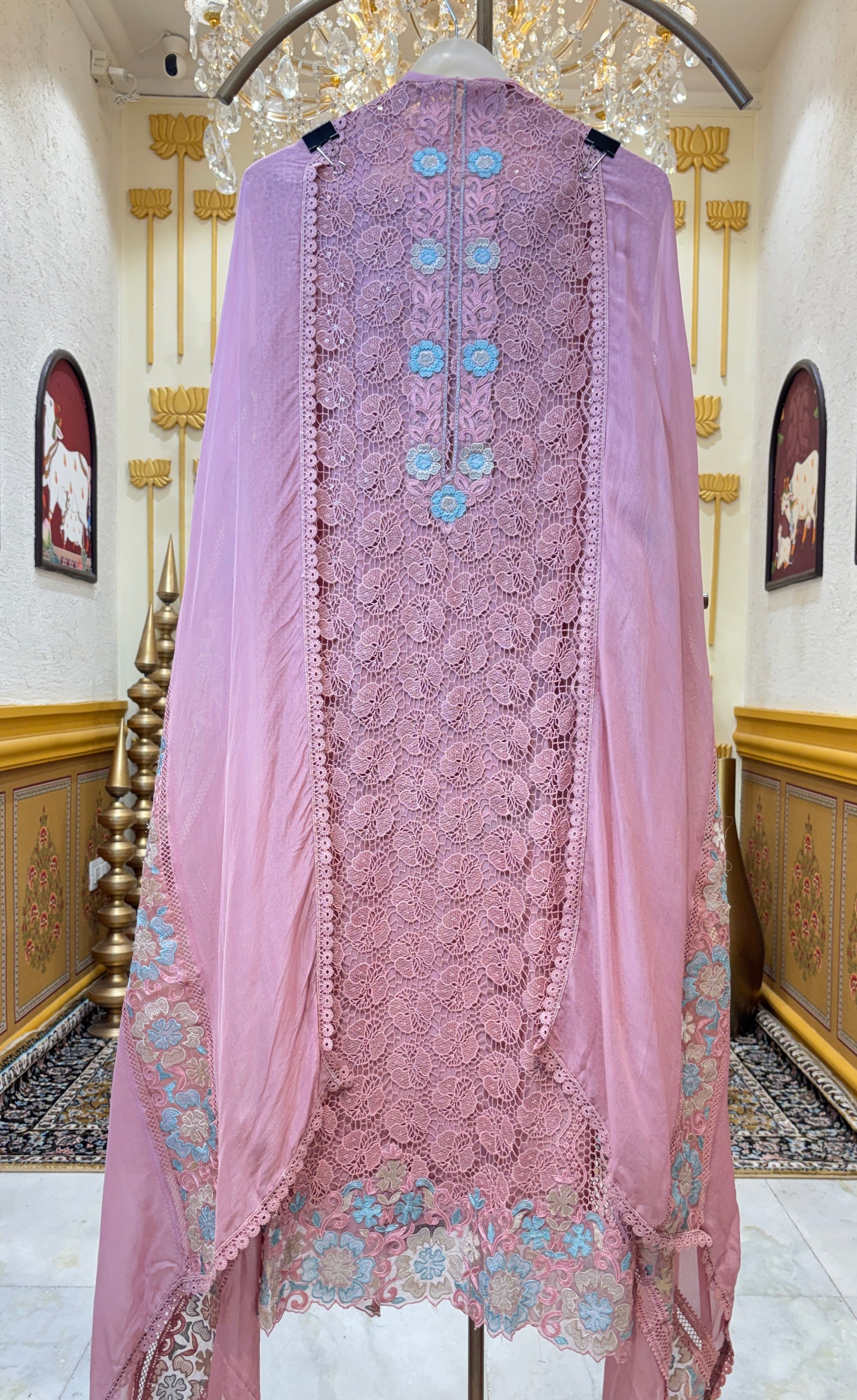 Noorbano Organza Lace Suit