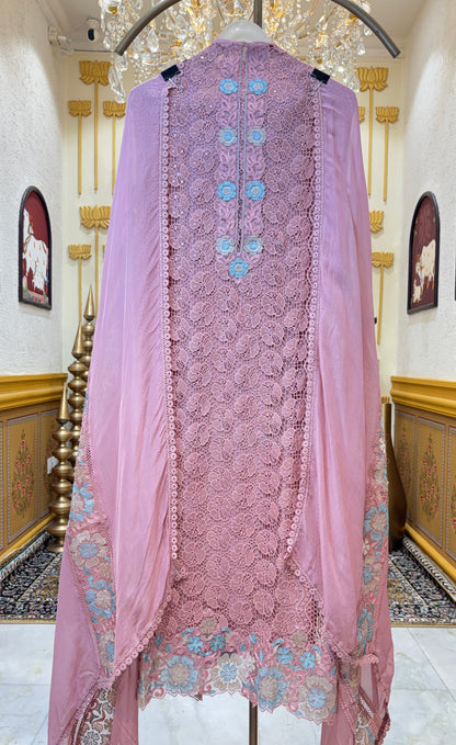Noorbano Organza Lace Suit
