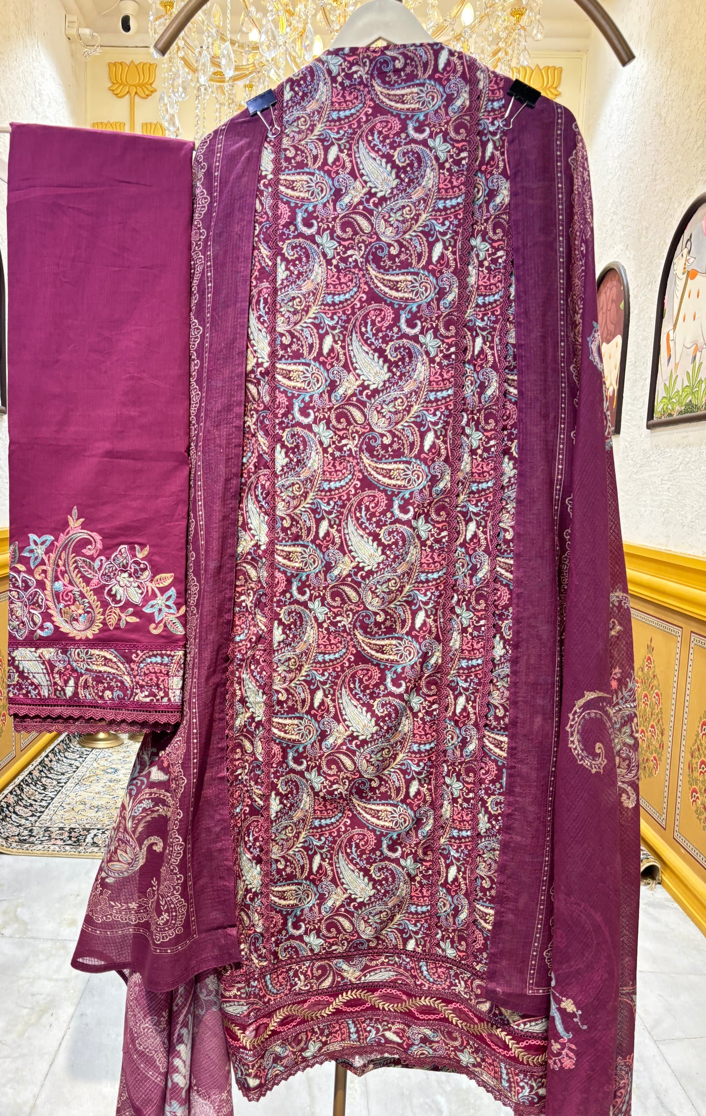 Noorvika Lace Cotton Suit