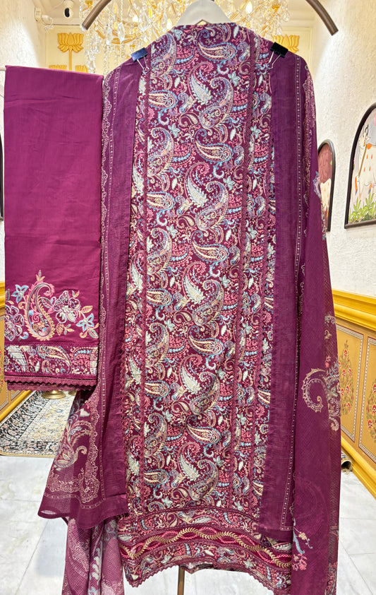 Noorvika Lace Cotton Suit