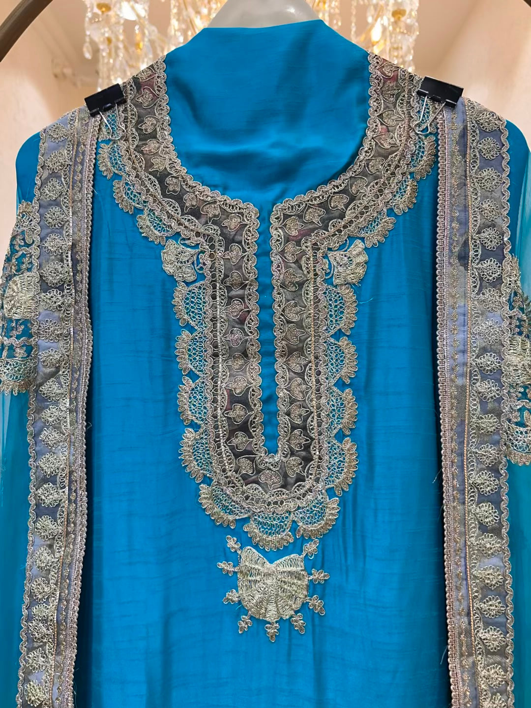 Zaylira Dori Gul Suit (Turquoise)