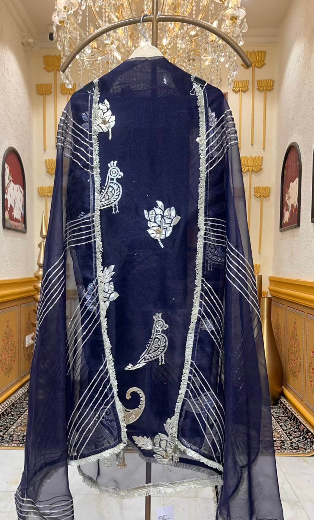 Arezza Leather Work Suit (Navy Blue)