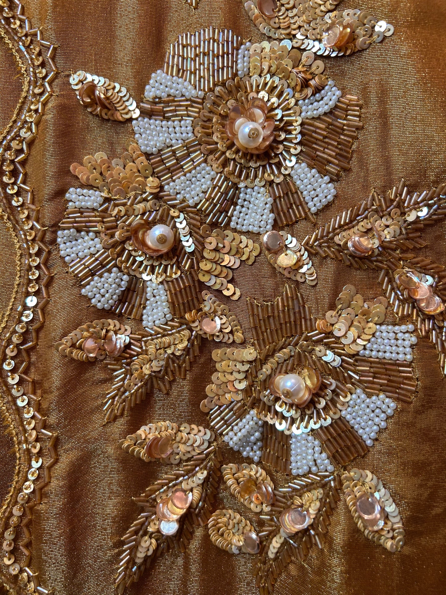 Nyara Organza Suit (Mustard)