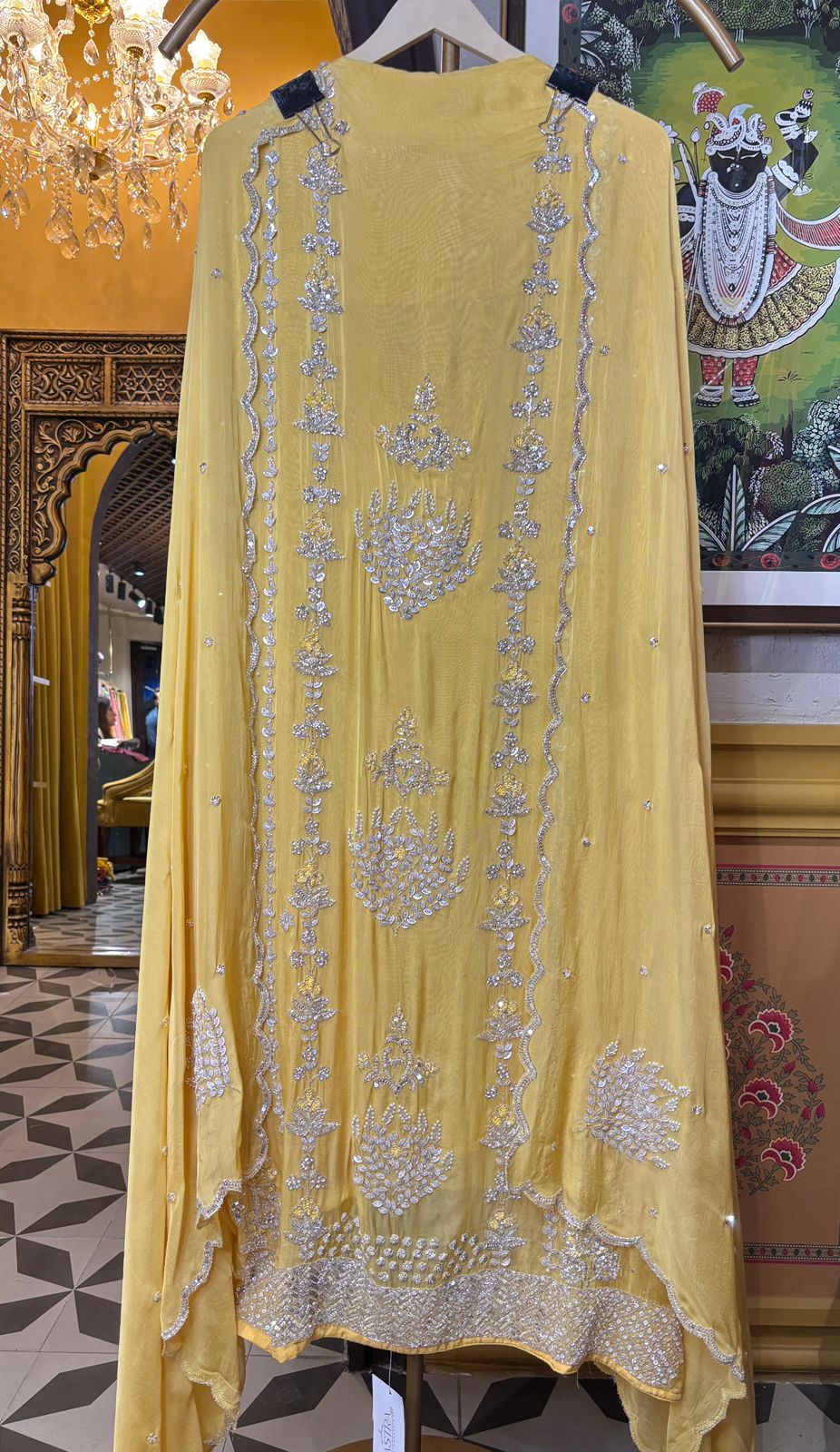 Zariha Organza Suit (Yellow)