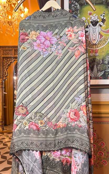 Vaya Muslin Suit (Pista Green)