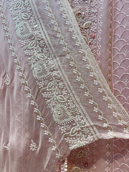 Ruhnaz Handcrafted Georgette Suit