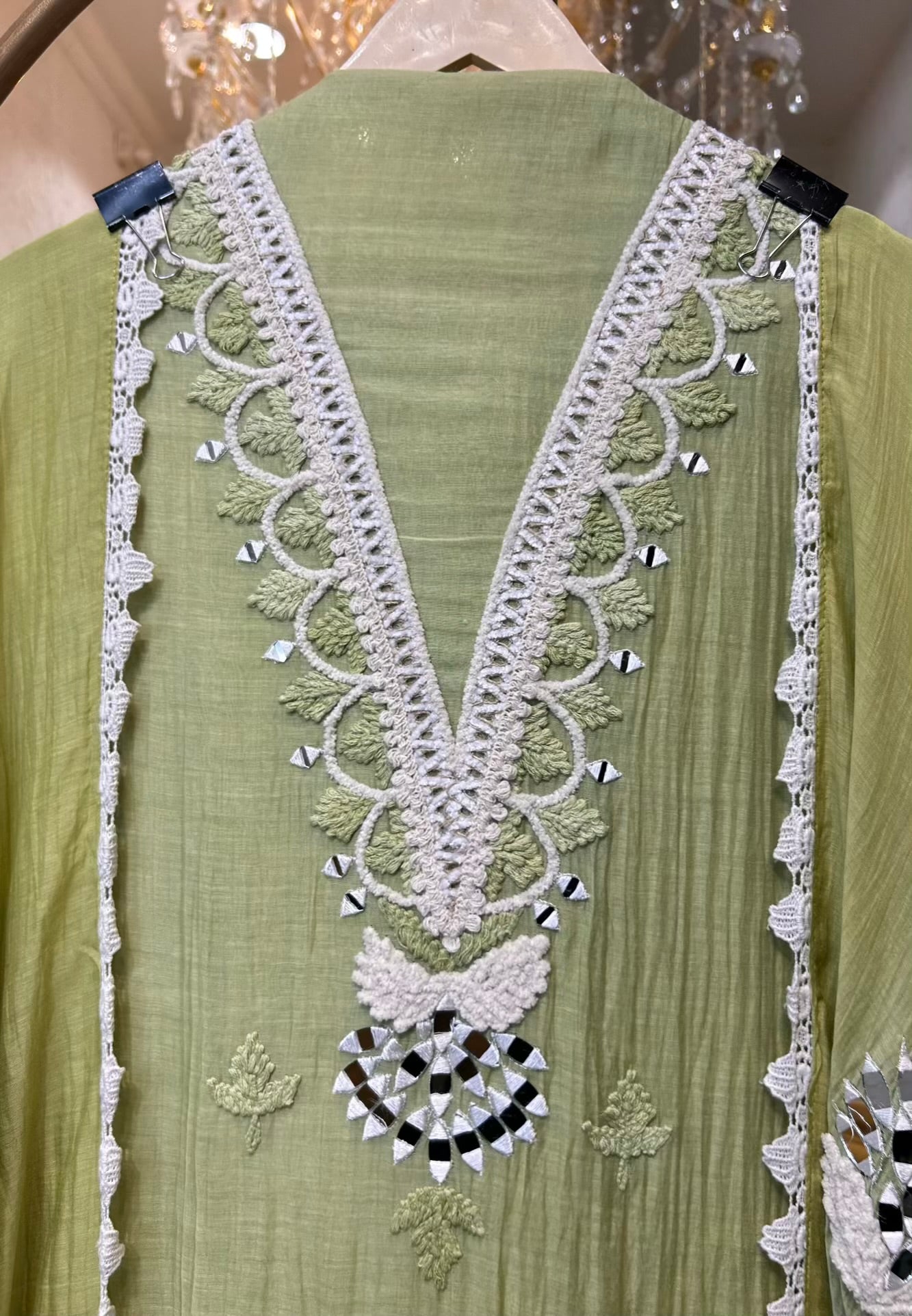 Zehra Mul Lace Élan Suit (Green)