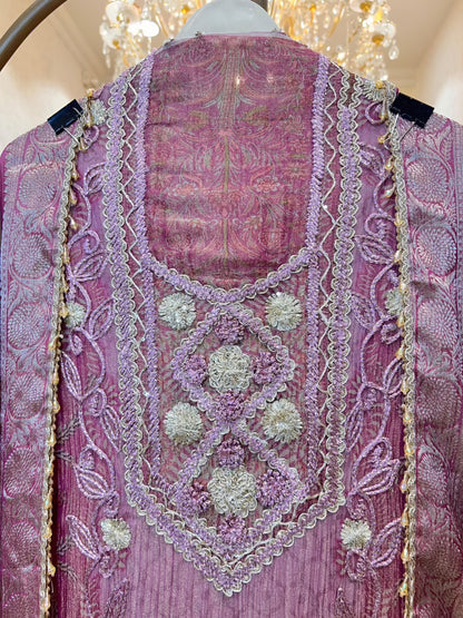 Noor Dori Crush Tissue Suit
