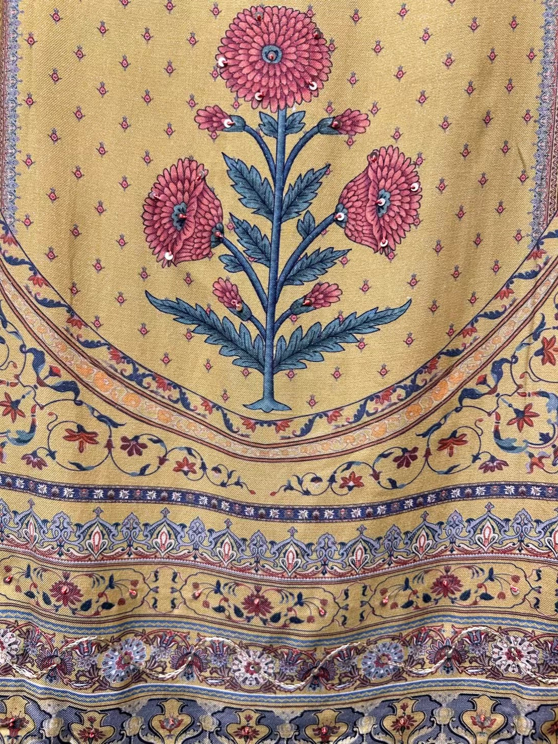 Zaybira Pashmina Suit (Yellow)