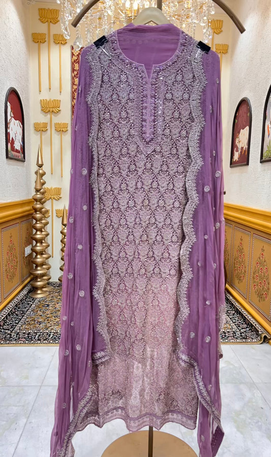 Elara Sequin Royale Suit (Purple)