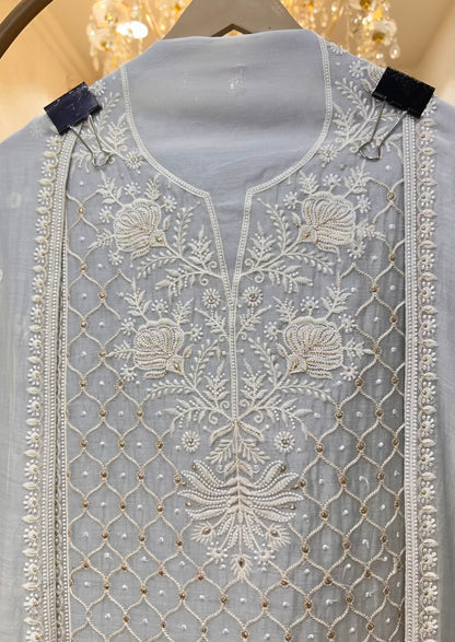 Kavira Zari Thread Chanderi Suit