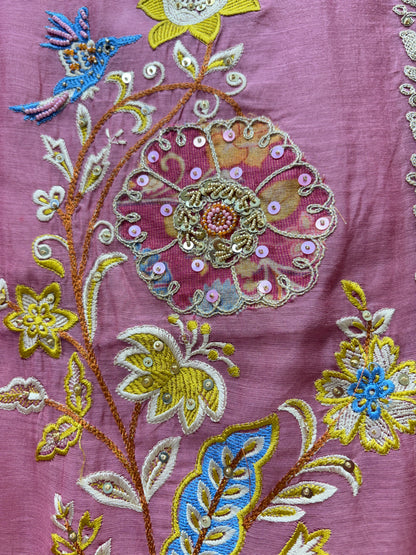 Vedaara Mul Chanderi Suit