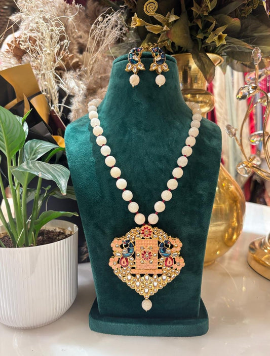 Afsheen Navrang Haar Set (Peach)