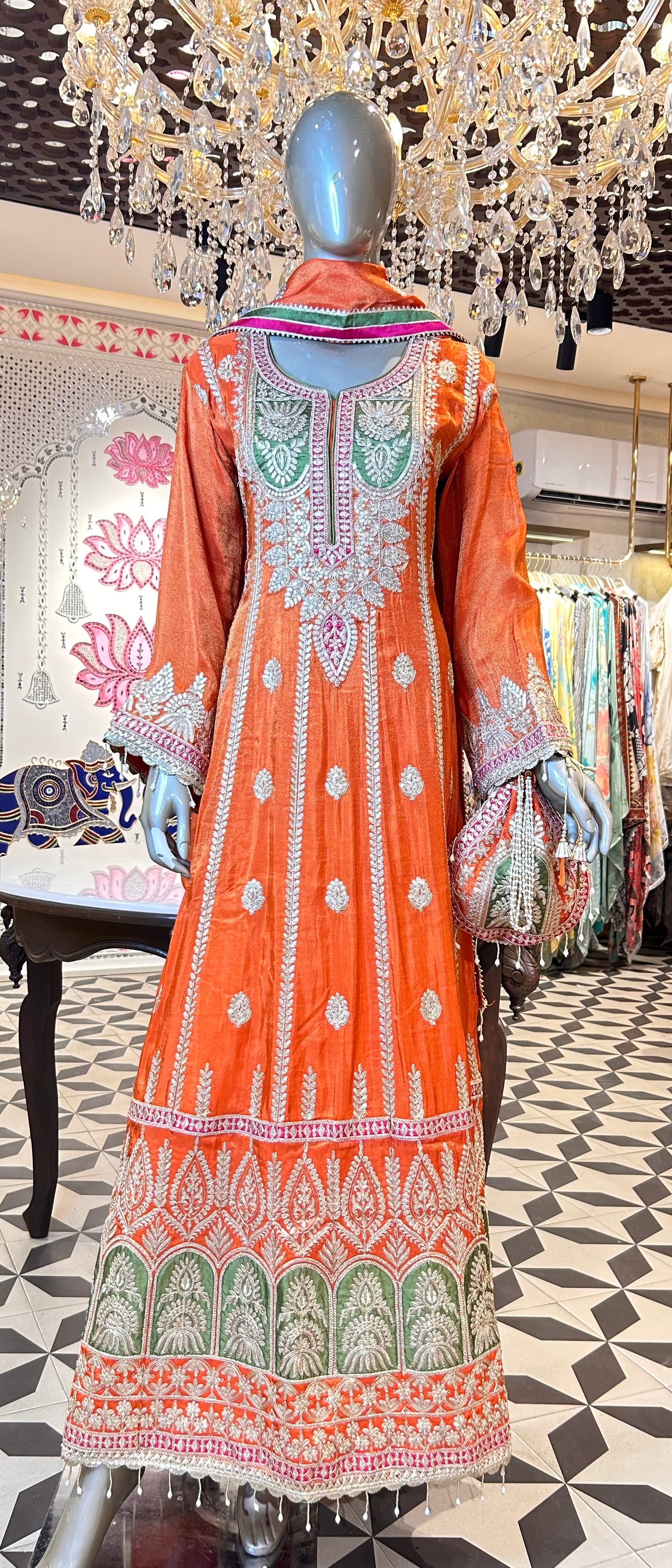 Zarnoor Mahal Anarkali Set