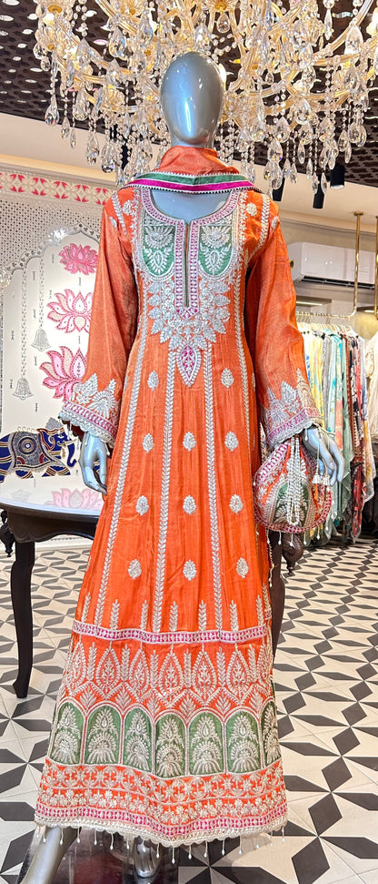 Zarnoor Mahal Anarkali Set