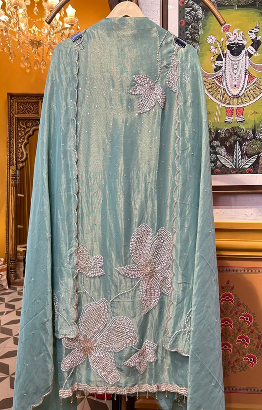 Layaan Organza Suit (Green)