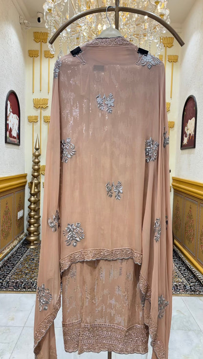 Saera Sequin Georgette Suit