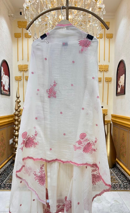 Ishana Mul Veil Suit (Pink)