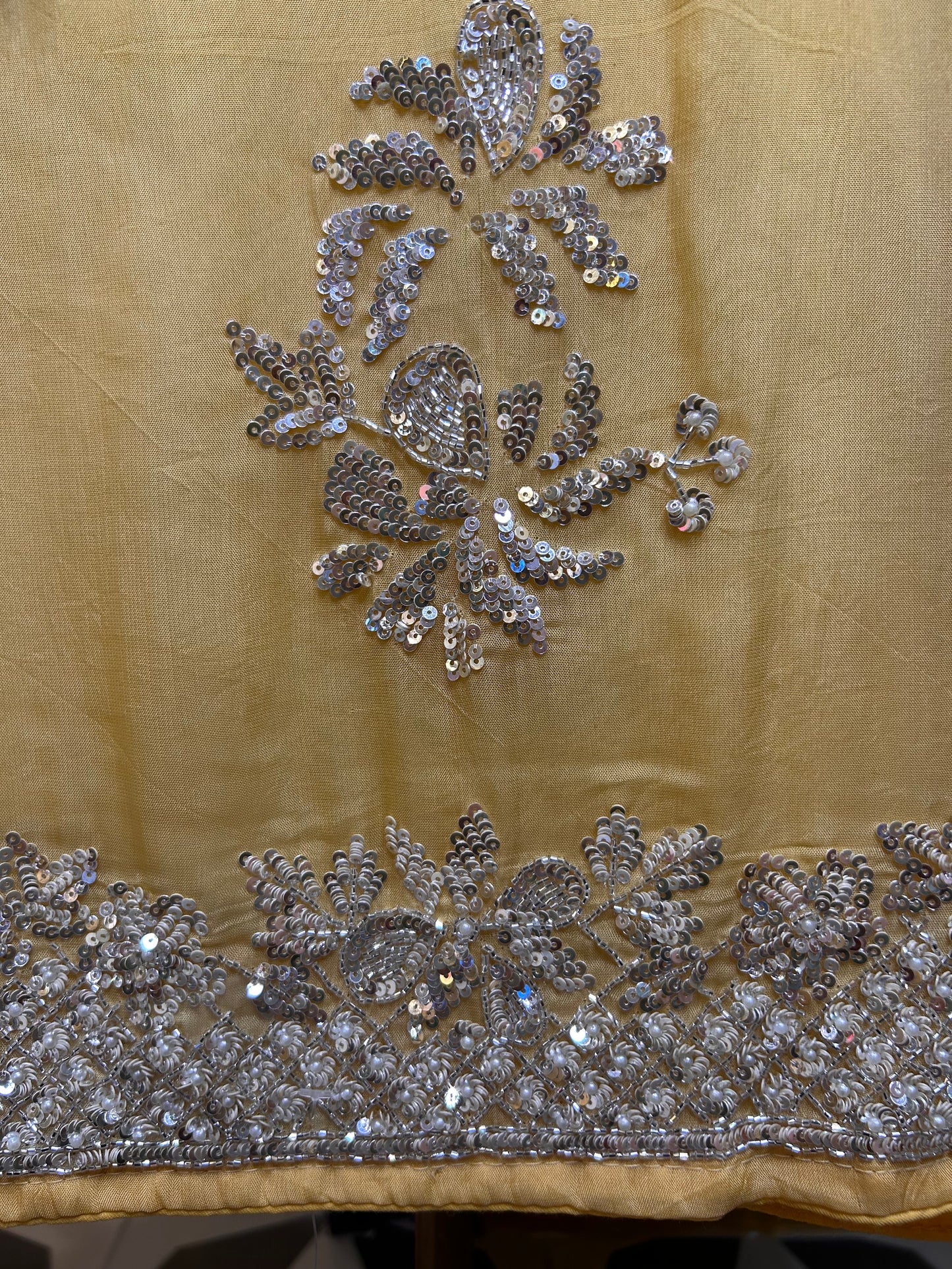 Zeba Organza Suit (Yellow)