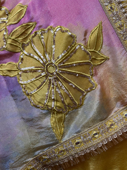 Miraaz Organza Suit (Yellow)