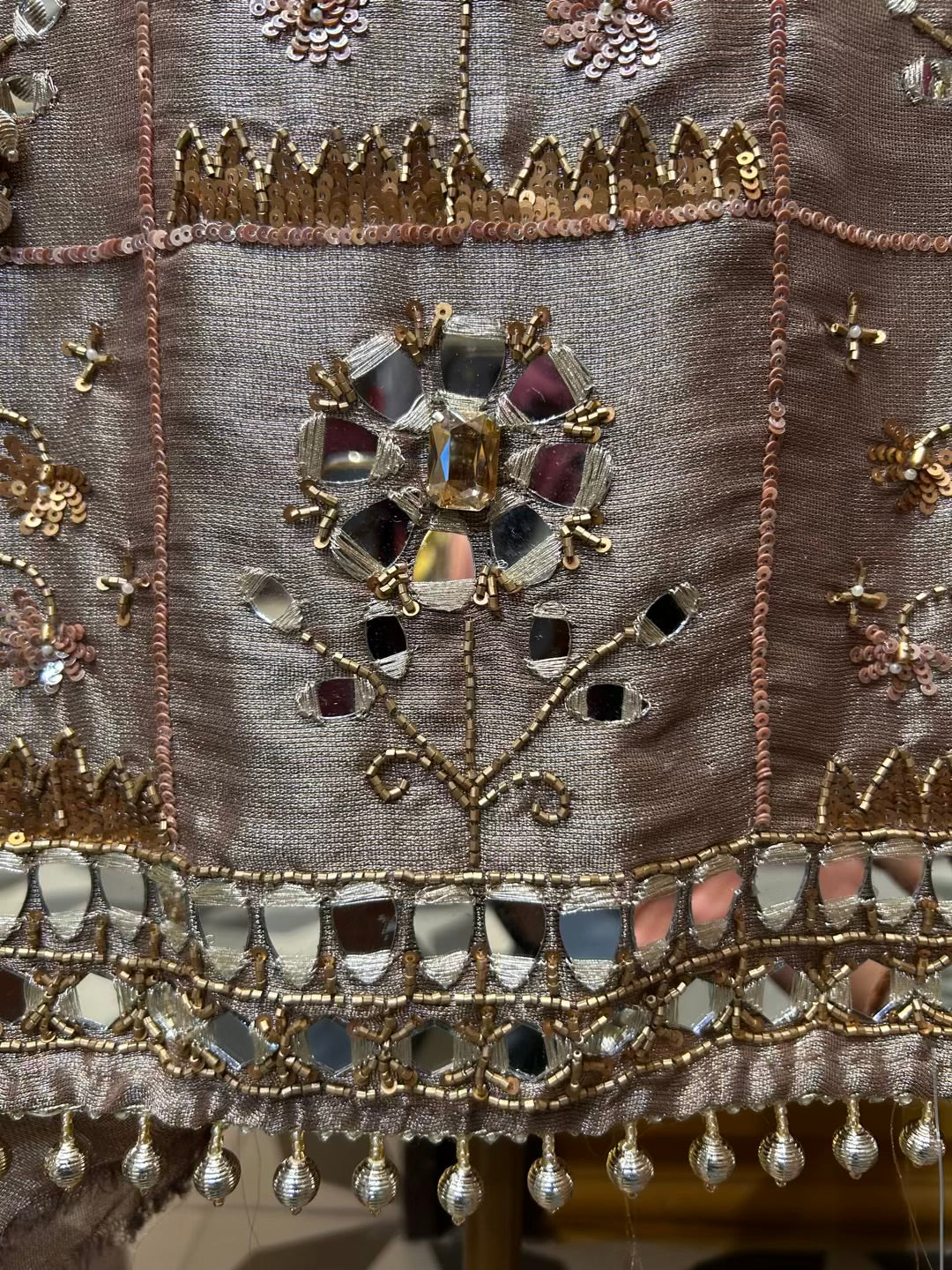 Zayhera Organza Suit (Beige)