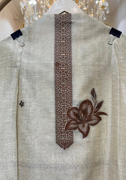 Ishvani Linen Suit (Beige)