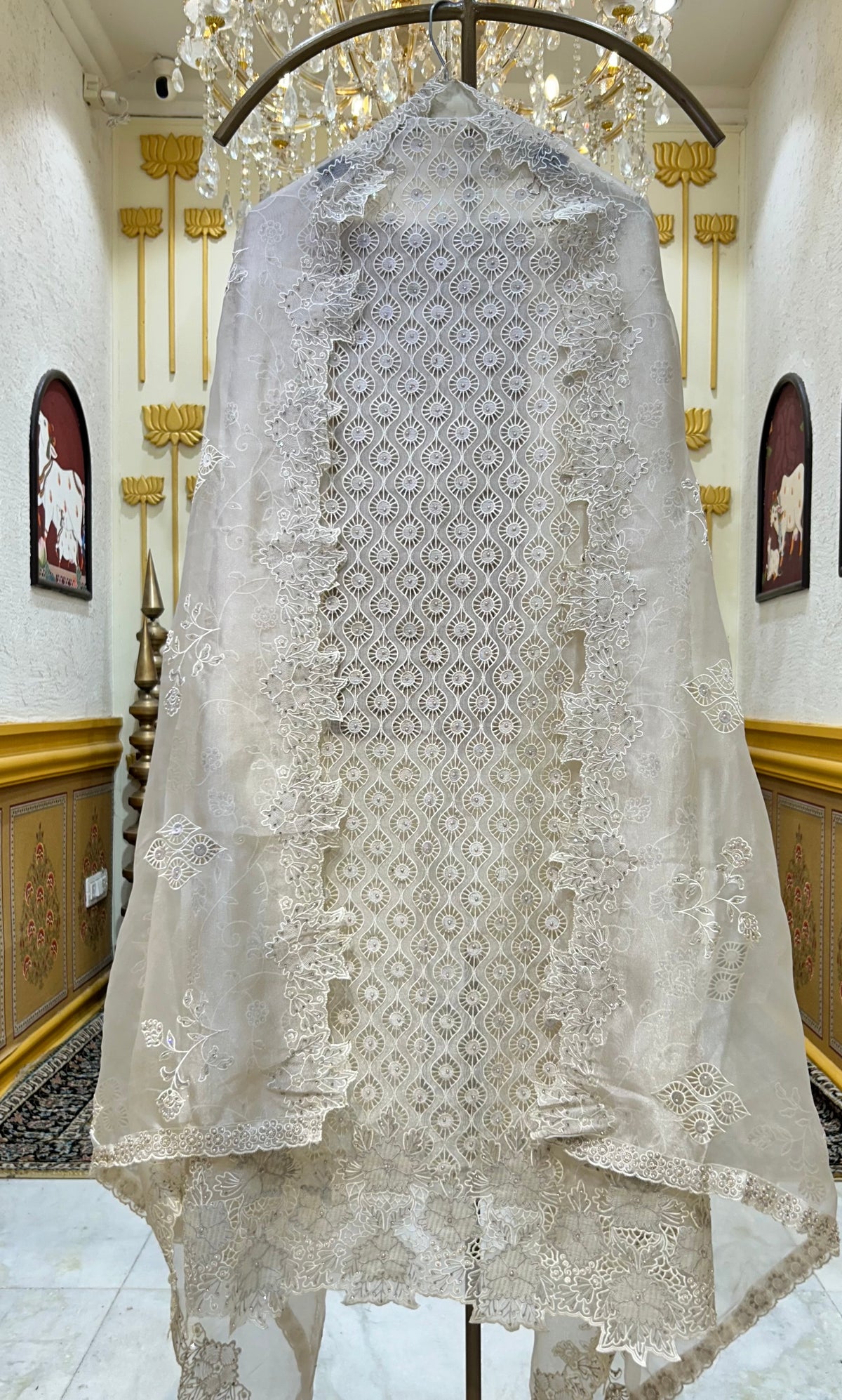Aabheera Appliqué Suit