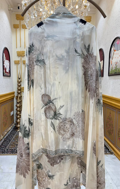 Zareeva Silk Organza Suit