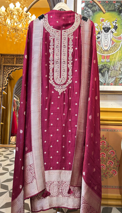 Kashéra Pure Banarasi Silk Suit